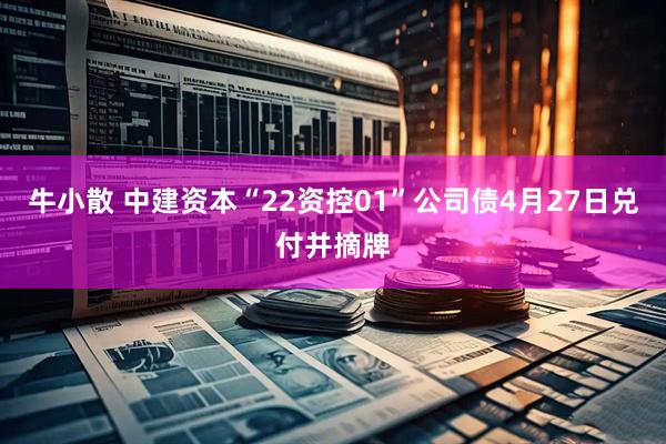牛小散 中建资本“22资控01”公司债4月27日兑付并摘牌