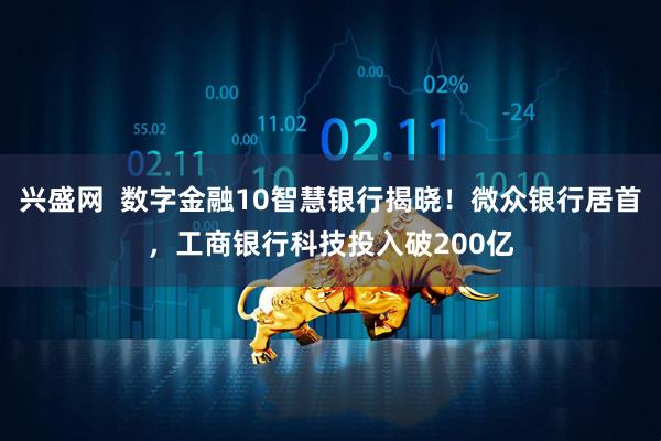 兴盛网  数字金融10智慧银行揭晓！微众银行居首，工商银行科技投入破200亿
